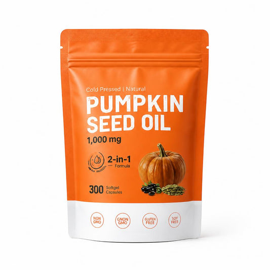 Cold Pressed Pumpkin Seed Oil 1000 mg Softgels